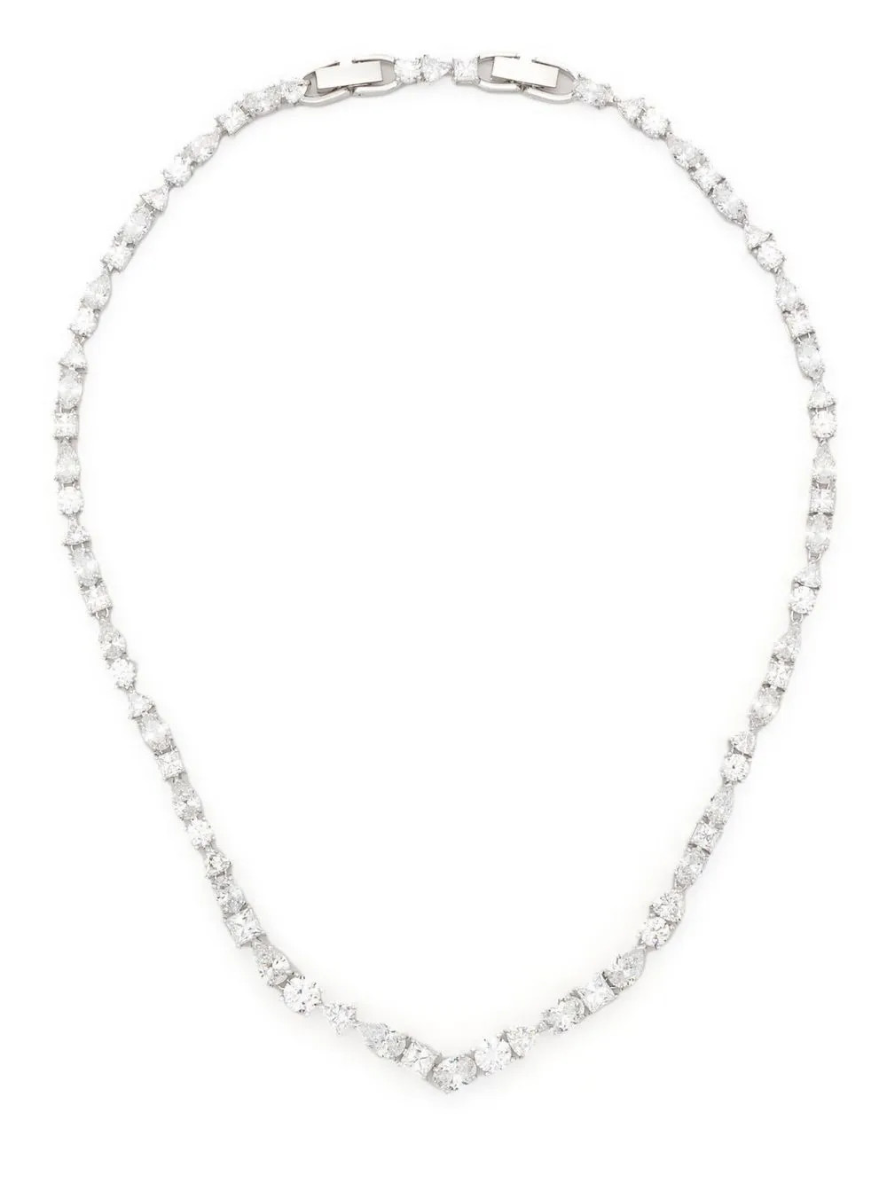 Swarovski Tennis Deluxe V-necklace - Farfetch | Farfetch Global