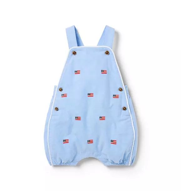 Baby Embroidered Flag Overall | Janie and Jack