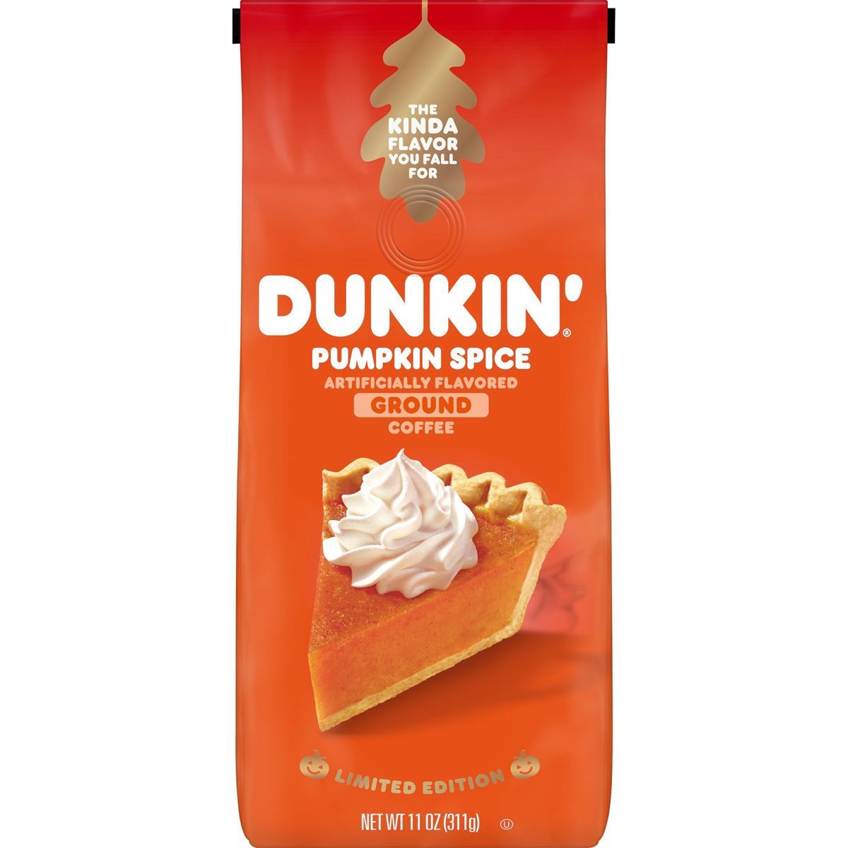Dunkin' Donuts Pumpkin Spice Medium Roast Ground Coffee - 11oz | Target