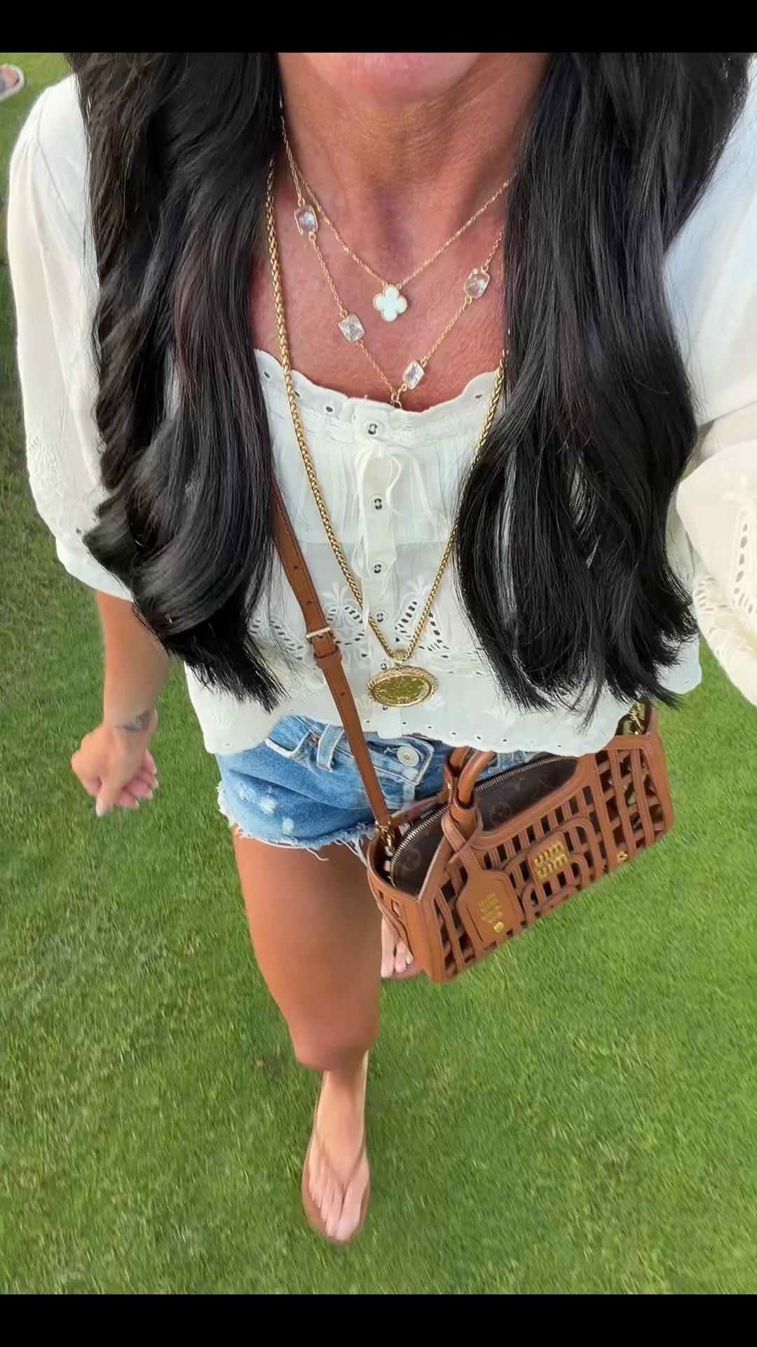 Love this spell top so much! Runs big so size down 
Size up one in shorts 

#LTKTravel #LTKFindsUnder100 #LTKootd