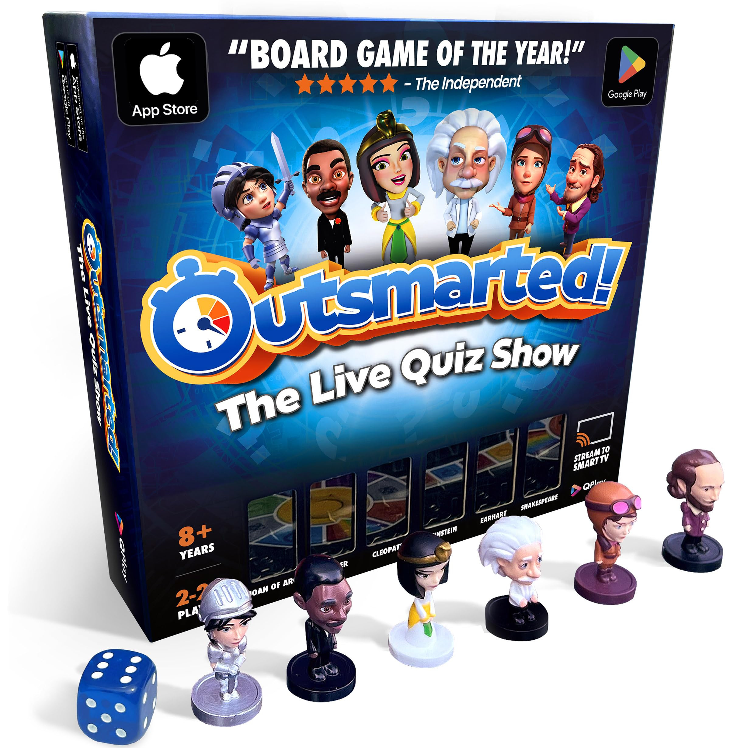 Outsmarted - The App-Connected TV Quiz-Show Board Game | Kids, Teens & Adults | Next-Level Game N... | Amazon (UK)