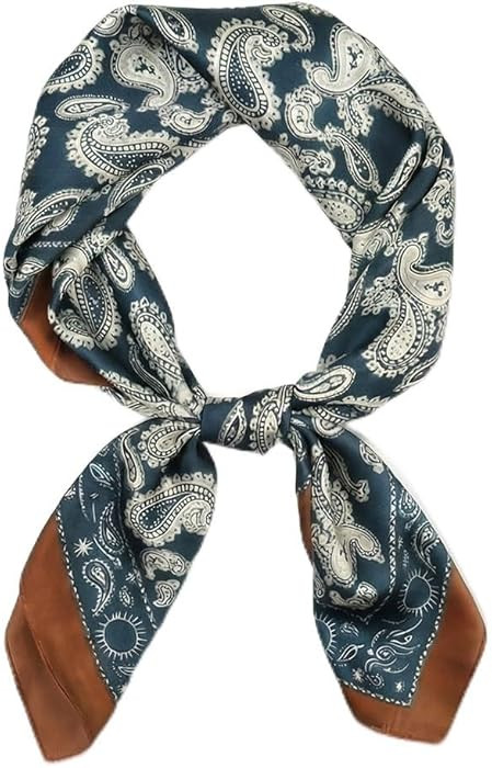 corciova Women\u2019s Square Scarf 27.5 in (70 x 70 cm), Satin-Feel Polyester, Lightweight Fashio... | Amazon (US)