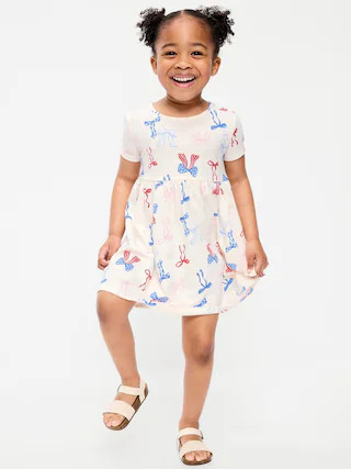 Printed Short-Sleeve Dress for Toddler Girls | Old Navy (US)
