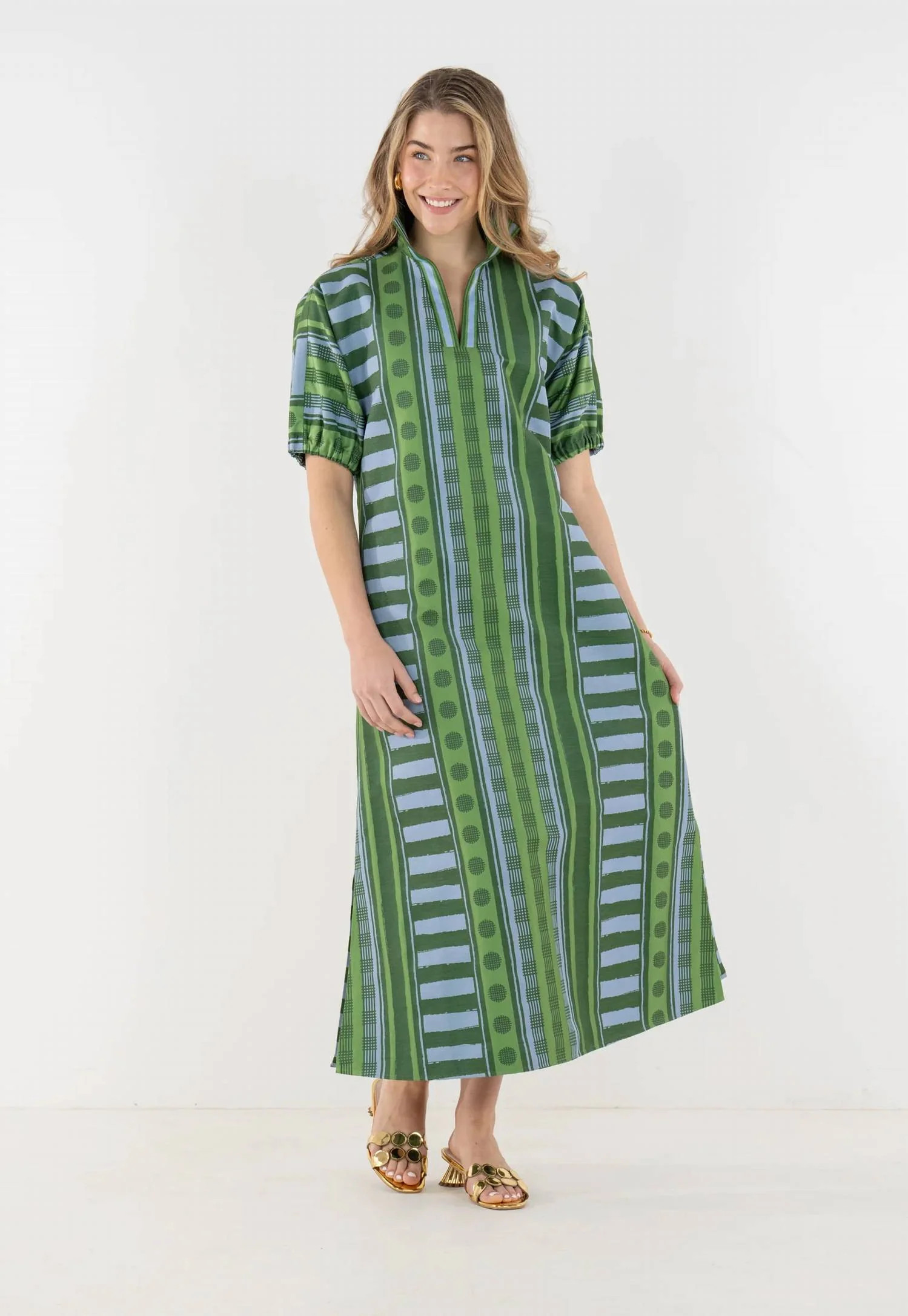 Poppy Maxi Dress In Forest Jubilee | Shop Simon