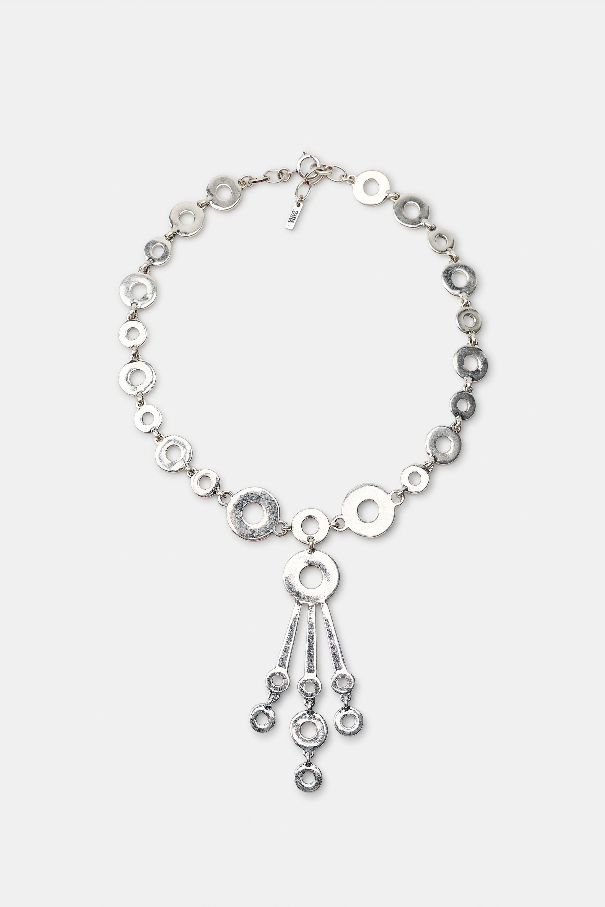 METAL CIRCLE CHOKER | Zara Canada