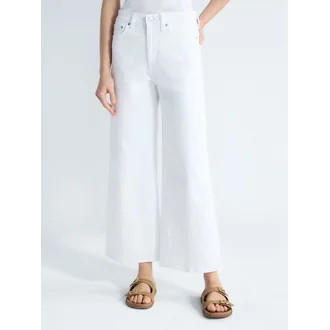 Free Assembly Women's and Women's Plus High Rise Cropped Wide Leg Jeans, Sizes 0-22W | Walmart (US)