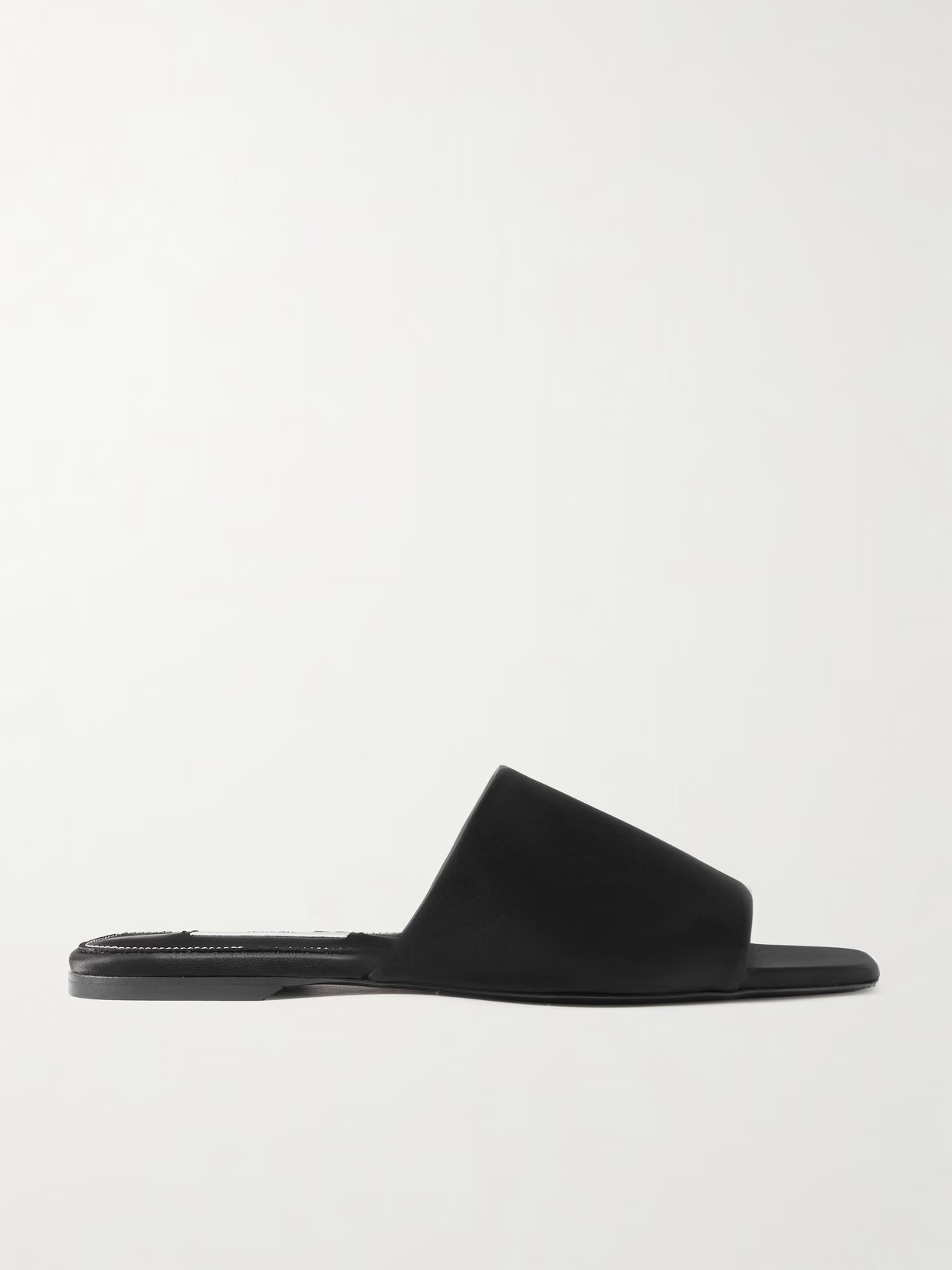 TOTEME - Satin-twill Slides - Black | NET-A-PORTER (US)