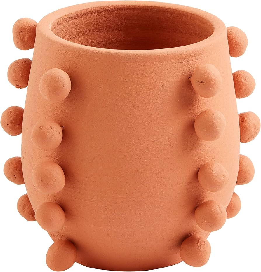 Mud Pie Terracotta Bead Vase, Small, 5" x 4" Dia | Amazon (US)