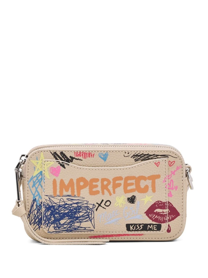 Women's Marc Jacobs Punk Scribble Snapshot Bag in Beigeult | StockX
