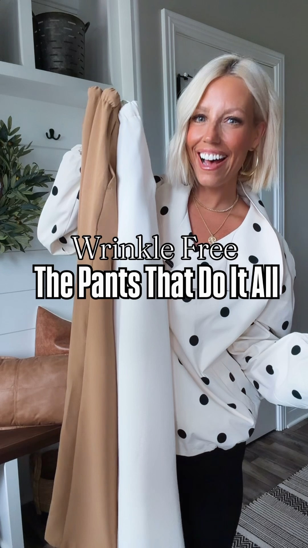These Amazon pants are WIN. 👏

They look polished enough for the office, but pair them with sneakers and a tee for the cutest casual outfit. 🙌 And the best part? They don’t wrinkle! 😍

Perfect for work outfits, business casual style, travel, or everyday mom life. ✨
⬇️⬇️⬇️
Pants size medium
Polka dot jacket small (runs oversized)
Black tank, khaki jacket, and sweater size medium.

🛍️ Amazon fashion find you’ll want ASAP!

#AmazonFinds #AmazonFashion #AmazonPants #WorkPants #BusinessCasual #CasualOutfits #WorkOutfits #WomensFashion #AffordableFashion #AmazonClothing #MomStyle #FashionFinds

#LTKSaleAlert #LTKootd #LTKOver40
