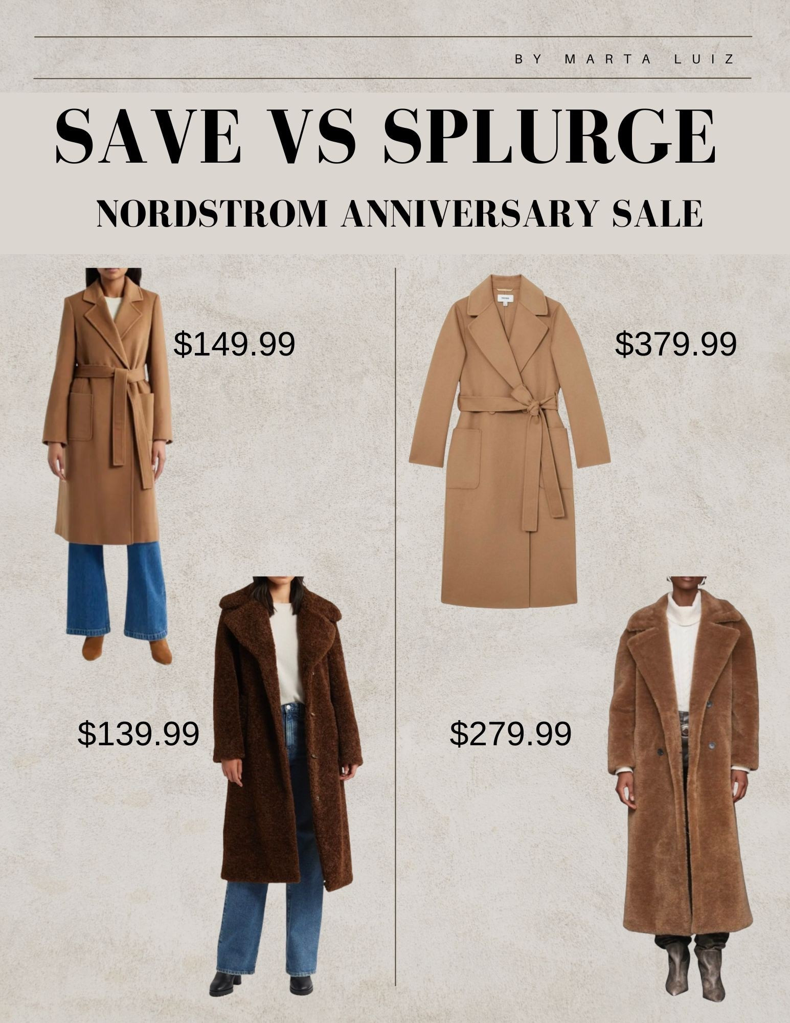 Nordstrom Anniversary Sale Save vs Splurge - faux coats on sale - fall outfits 

#LTKSeasonal #LTKStyleTip #LTKSaleAlert