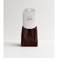 Dark Brown Fleece Lined Leggings New Look | New Look (UK)