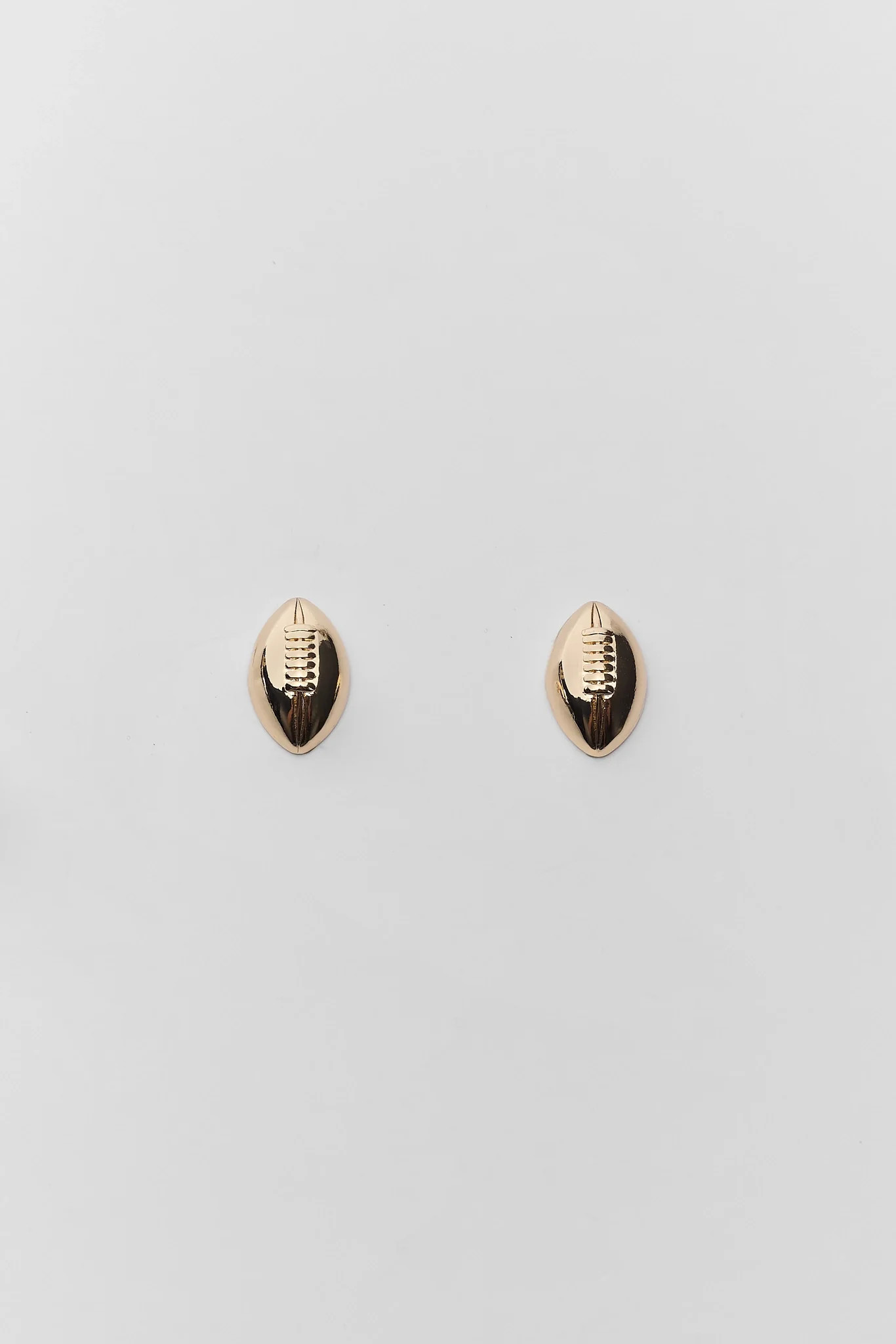 Gold Football Stud Earrings | Avara