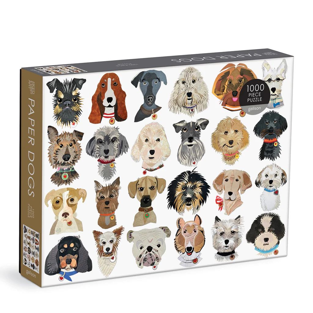 Paper Dogs 1000 Piece Puzzle | Galison