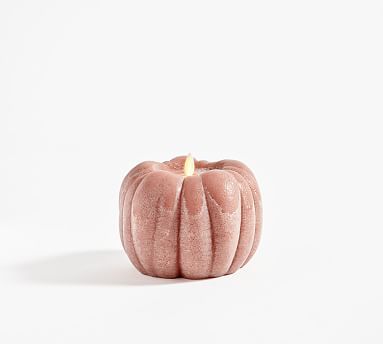 Premium Flickering Flameless Wax Pumpkin Candle | Pottery Barn (US)