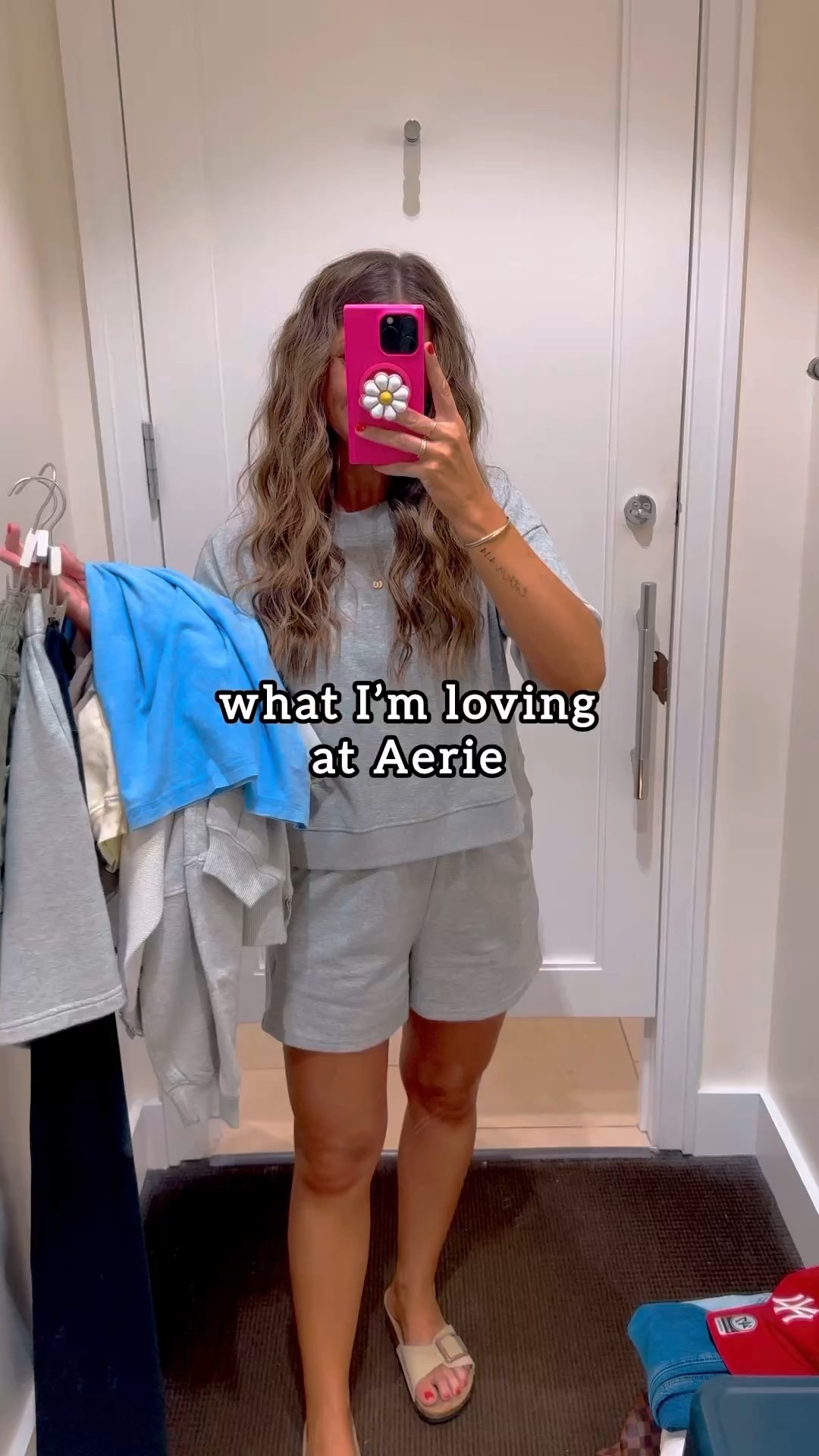 SALE ALERT!! Can’t get over these cuties that came home with me from aerie 🤭💕 >>I’m wearing an XS in everything except I did my true S in the trousers, size XXS in the tee (I went down for more fitted look but I also own this in my normal small for a super oversized look too.. this is my third color!! So good!!). The last set has been on REPEAT for me… soooo soft, cutest details and crazy comfy. Perfect for mom life! PS: EVERY item is on sale but one!! And a lot are over 50 & 60% off‼️ I don’t know if I can even choose a favorite… can you?! 

#aerie #aeriereal #casualoutfits #casualoutfitideas #momoutfits #neutraloutfits #vacationoutfit #easyoutfits 