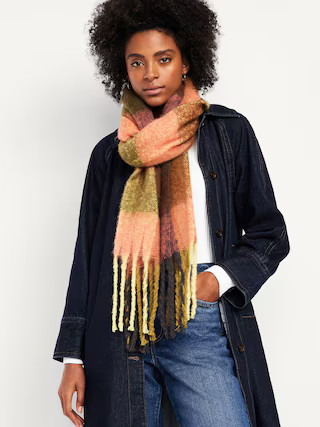 Brushed Fringed Scarf | Old Navy (US)