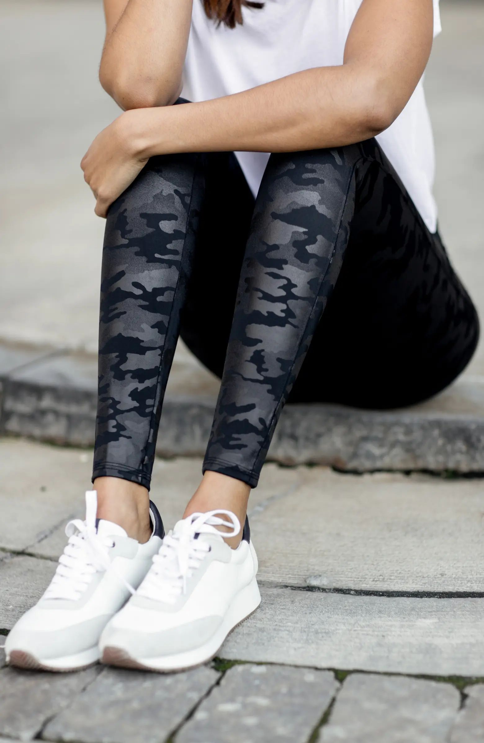 Faux Leather Camo Leggings | Nordstrom