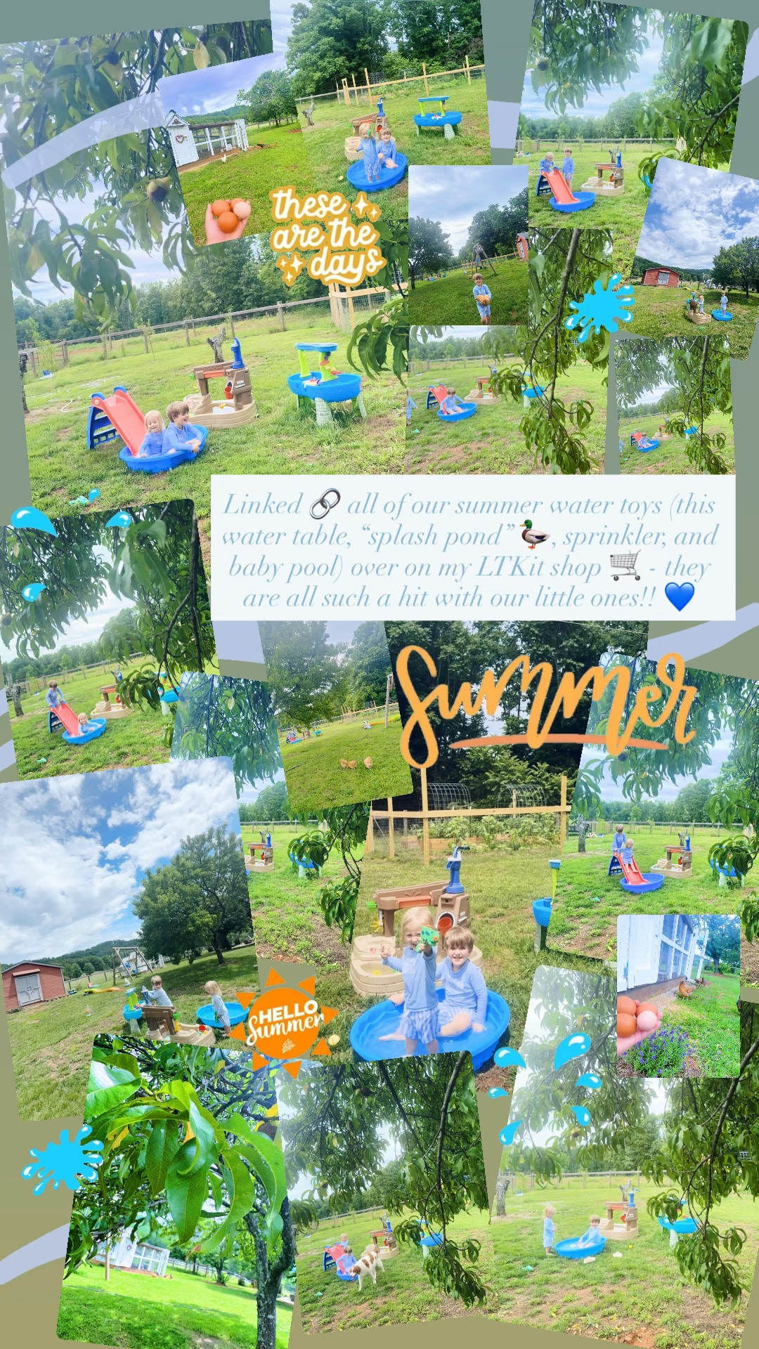 Linked 🔗 all of our summer water toys (this water table, “splash pond” 🦆, sprinkler, and baby pool) over on my LTKit shop 🛒 - they are all such a hit with our little ones!! 💙