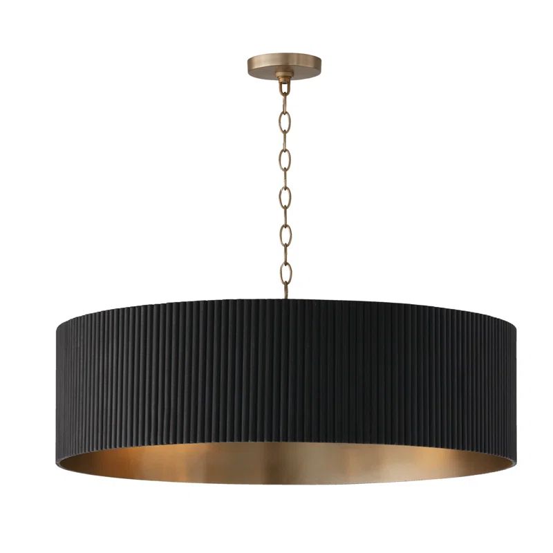 Donovan 4 - Light Dimmable Drum Chandelier | Wayfair North America