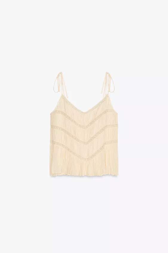 ZW COLLECTION LACE TOP | Zara US