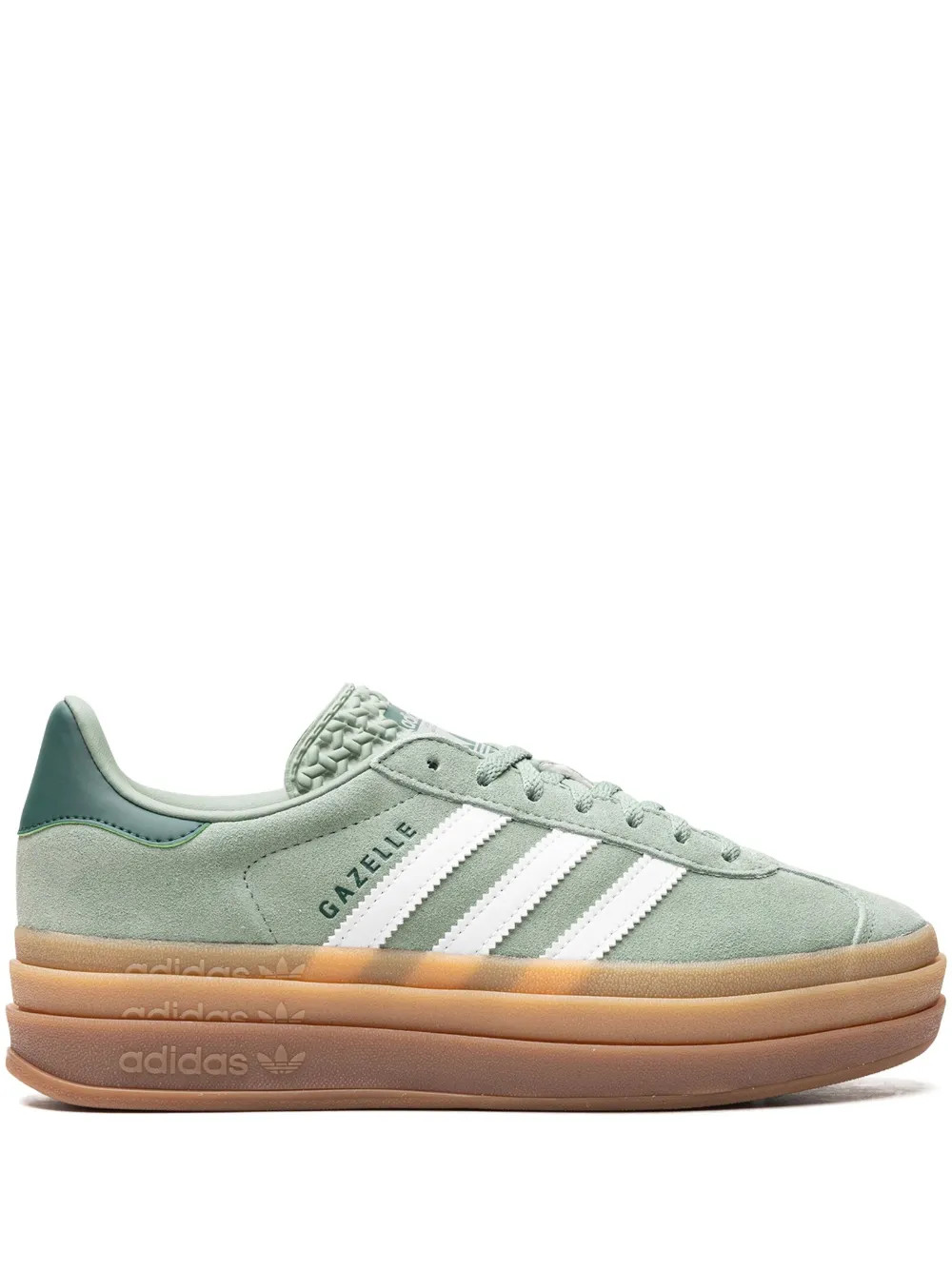 Adidas Gazelle Bold "Silver Green Gum" Sneakers - Farfetch | Farfetch Global