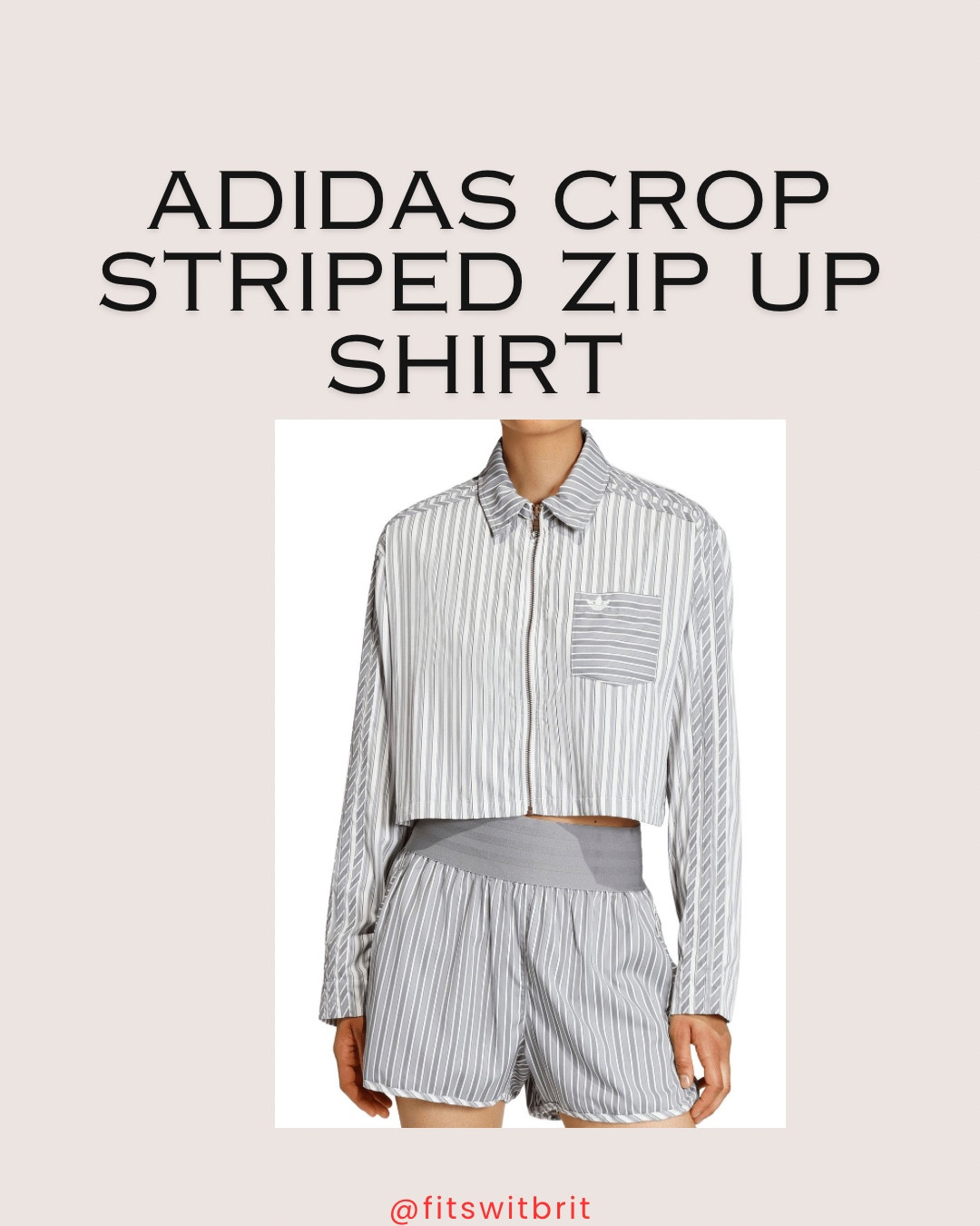 Adidas crop striped zip up shirt

#LTKootd #LTKgrwm #LTKGiftGuide