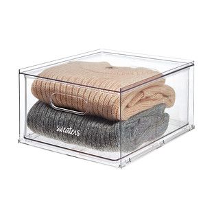 THE HOME EDIT T.H.E. Stackable Drawer Clear | The Container Store