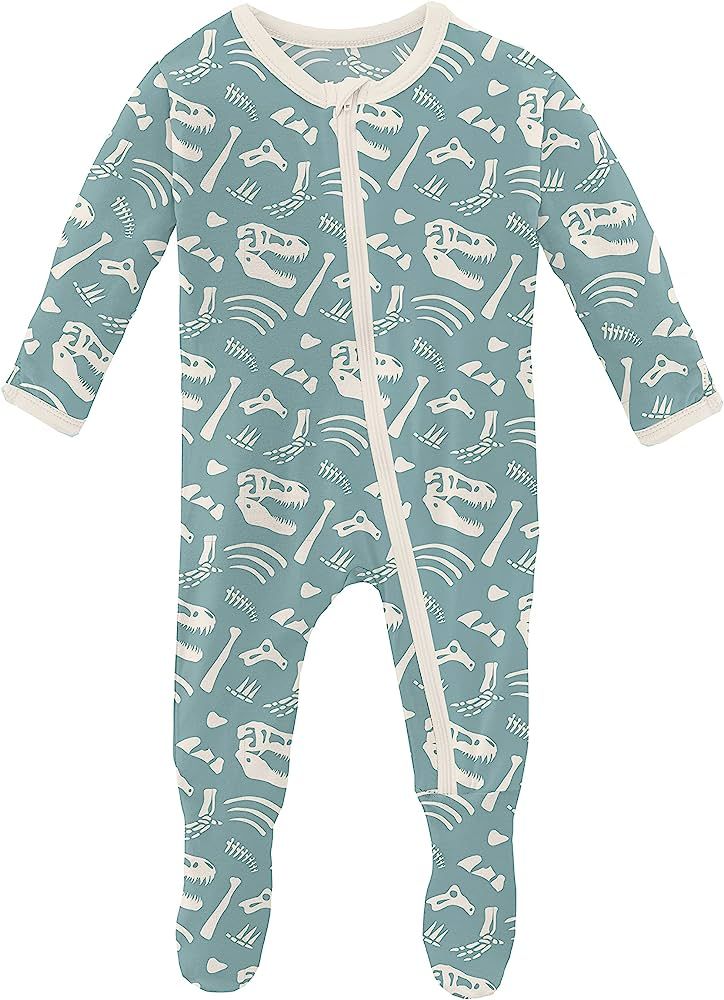 KicKee Pants Print Footies with Zipper, Super Soft One-Piece Jammies, Viscose from Bamboo Sleepwear  | Amazon (US)