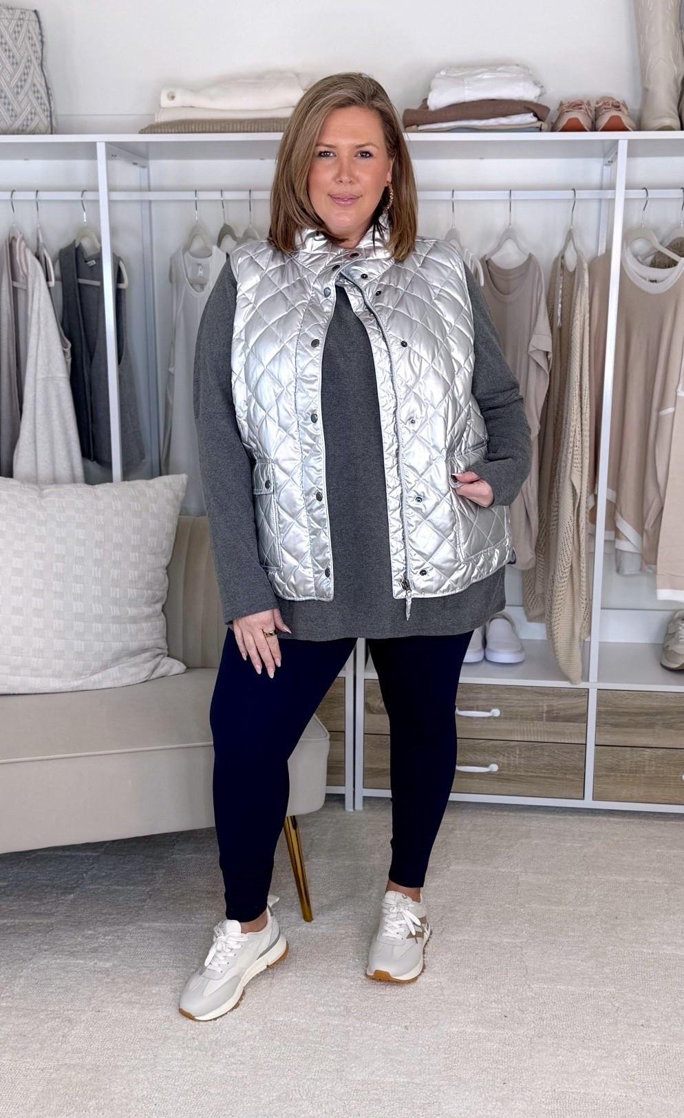 Wearing a 3X in the top and 2X in the leggings! The vest is a 2X! I listed my vest on my poshmark and its linked below!

Plus size fashion, everyday outfits, amazon fashion, trendy fashion, mom style, fast ship fashion, midsize outfits

#LTKMidsize #LTKPlusSize #LTKOver40