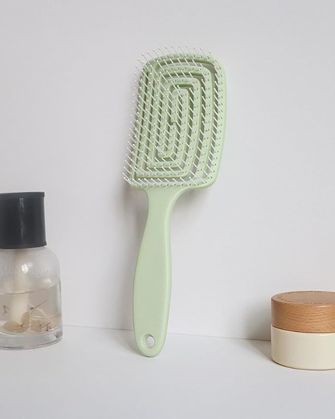 Detangling Hair Brush Wide Tooth Comb for Wet and Dry Hair Comfortable Grip, for Long, Curly, and... | Amazon (US)