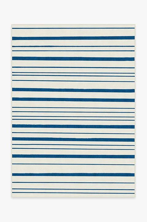 Hudson Stripe Indigo Rug | Ruggable