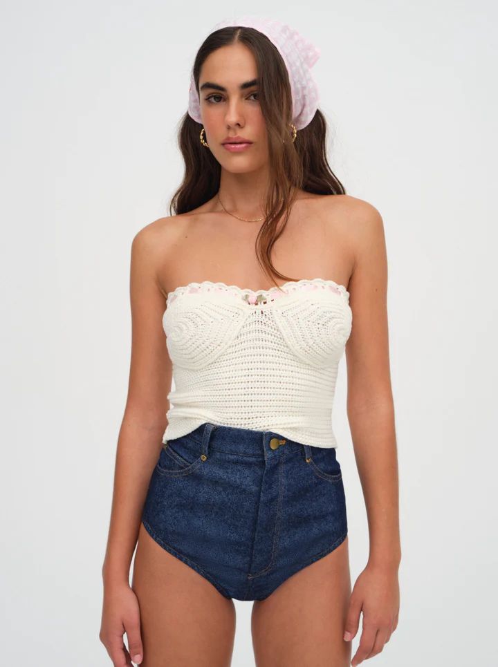 Kelsey Crochet Top | For Love & Lemons