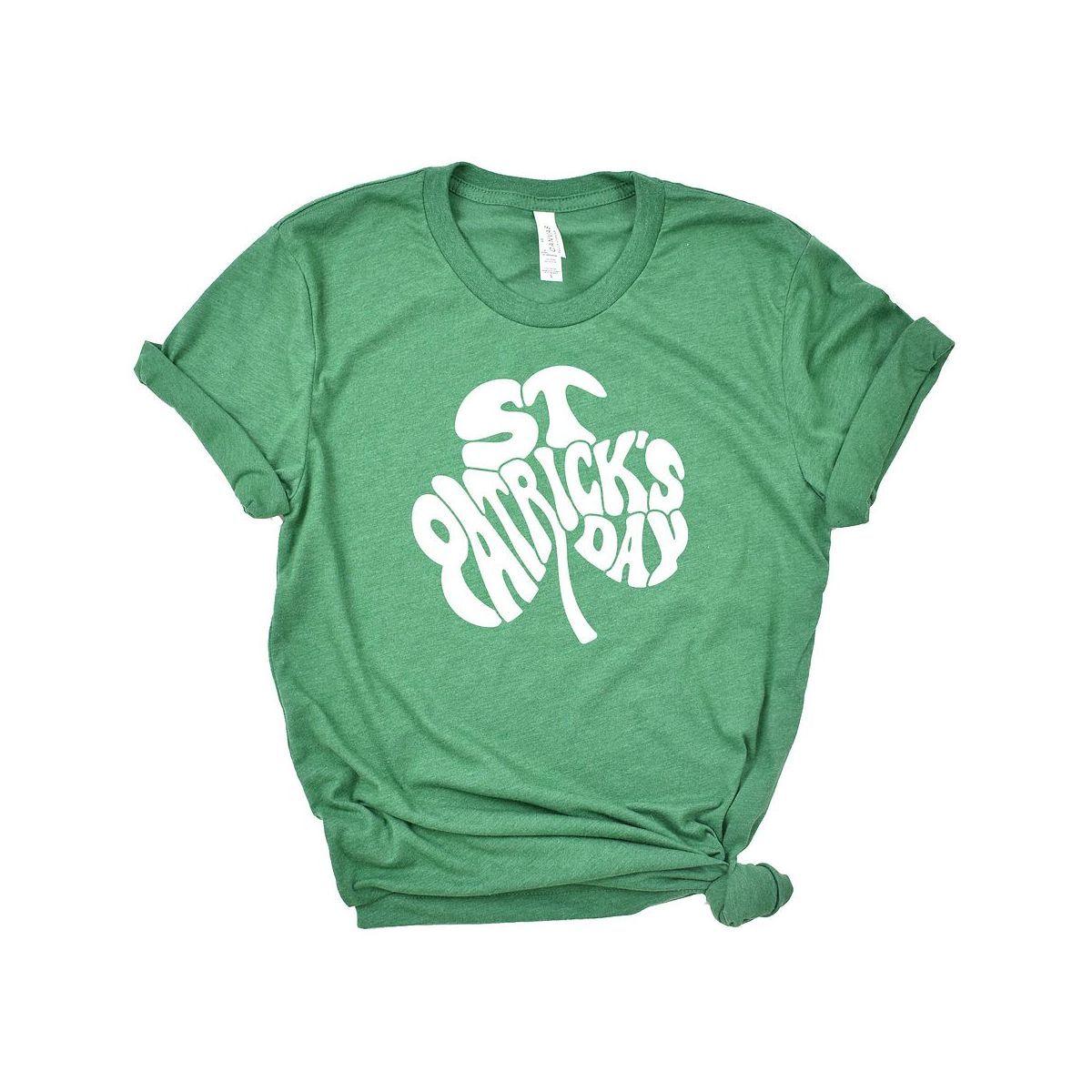 Simply Sage Market Women's St. Patrick's Day Word Shamrock Short Sleeve Graphic Tee | Target