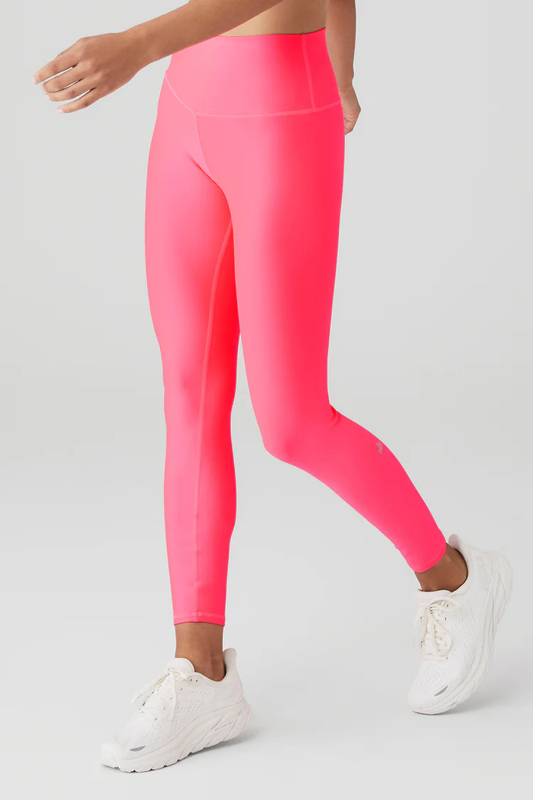 7/8 High-Waist Airlift Legging - Fluorescent Pink Coral | Alo Yoga (US)