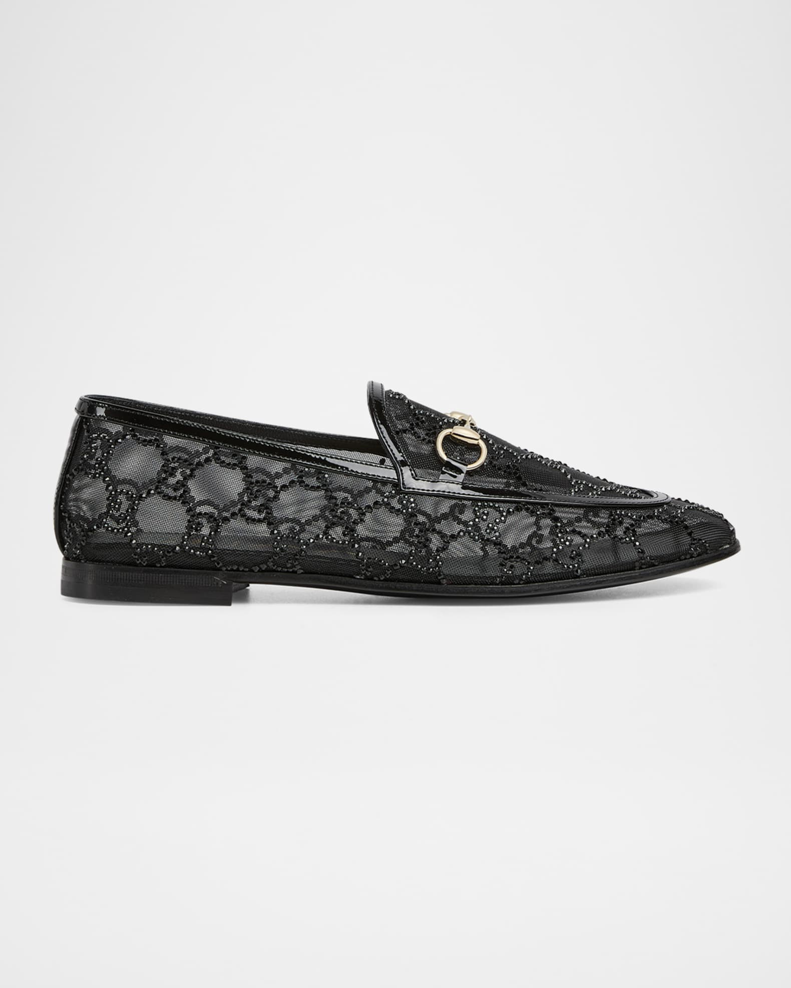 Mesh GG Crystal New Jordaan Loafers | Neiman Marcus
