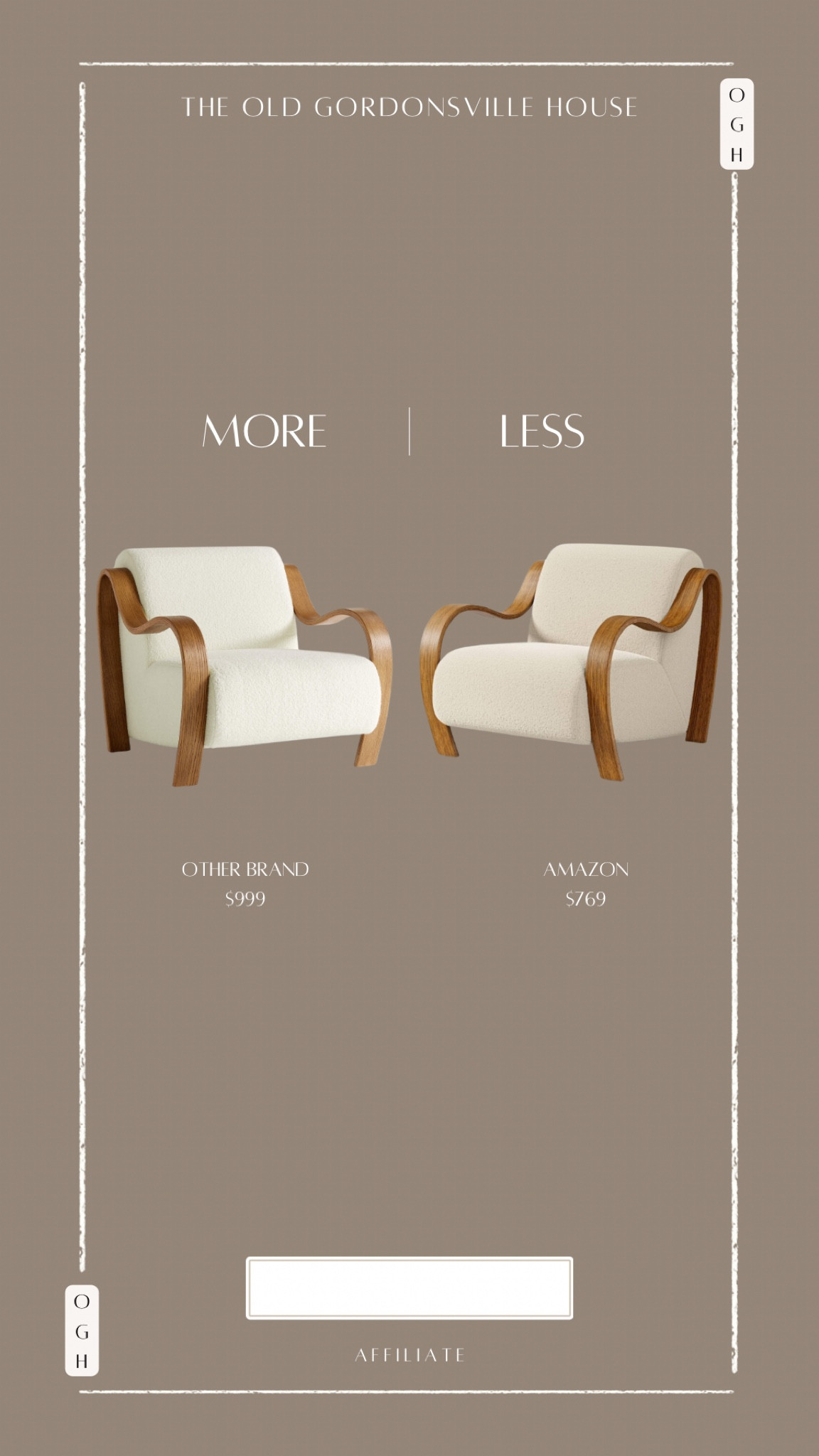 Save, splurge, look for less, accent chair, modern chair, organic modern, earthy, living room, bedroom, home decor, armchair, boucle

#LTKHome