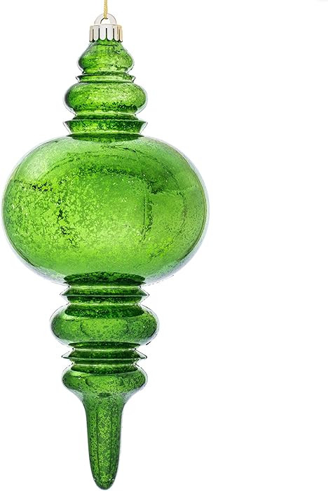 Vickerman 13" Emerald Mercury Finial. | Amazon (US)