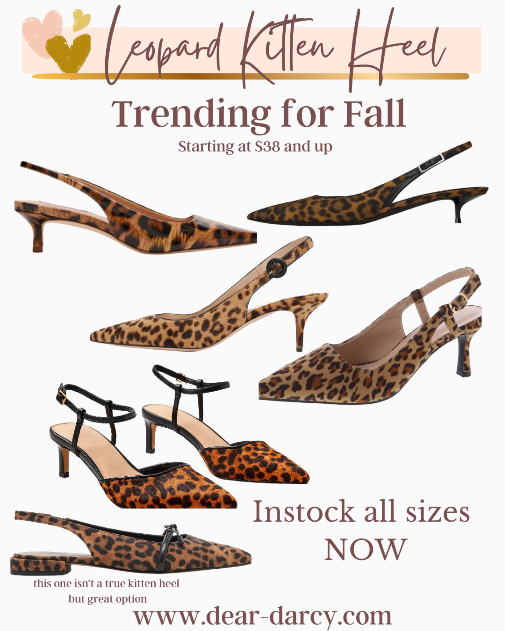 Leopard heels and kitten heals to wear for work, dress up or spice up jeans!

Starting at $28 and up

Everyone needs a good pair of leopard heels 


#LTKOver40 #LTKSaleAlert #LTKStyleTip