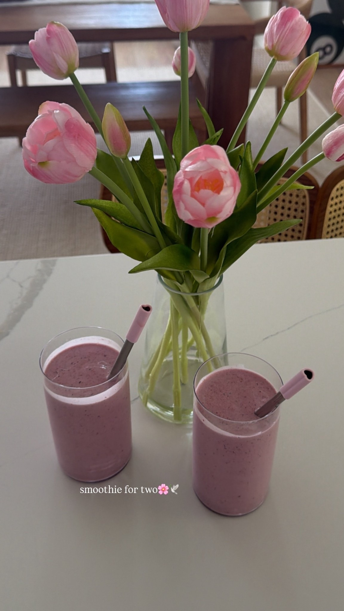 smoothie for two🌸🕊️

#LTKdayinmylife #LTKmorningroutine #LTKHome
