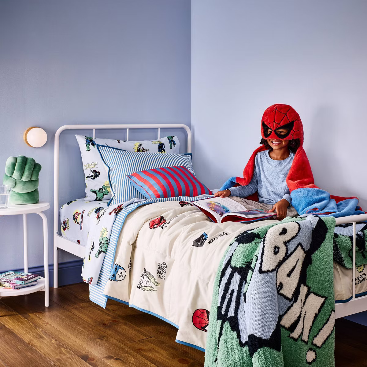 Marvel Spider-Man Kids' Hooded Blanket - The Marvel Collection by Pillowfort™ | Target