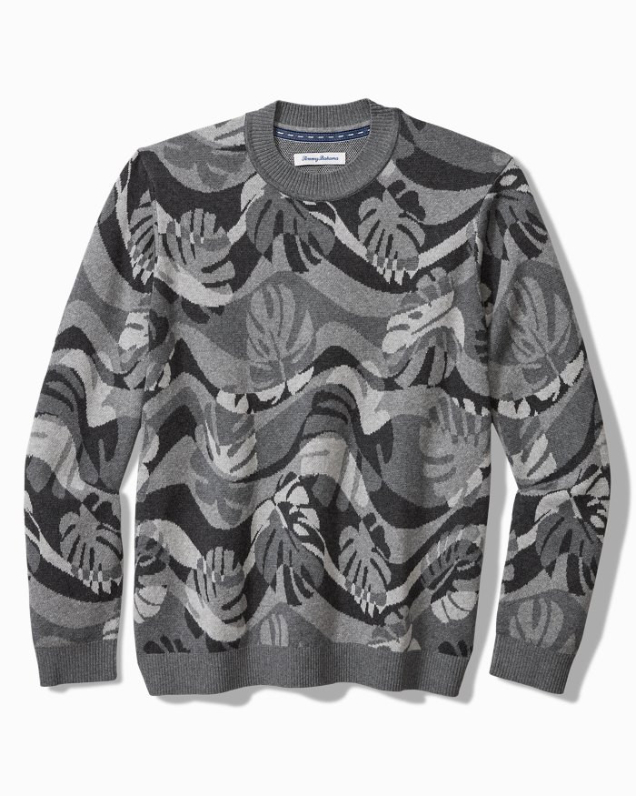 Monstera Camouflage Crew Sweater | Tommy Bahama