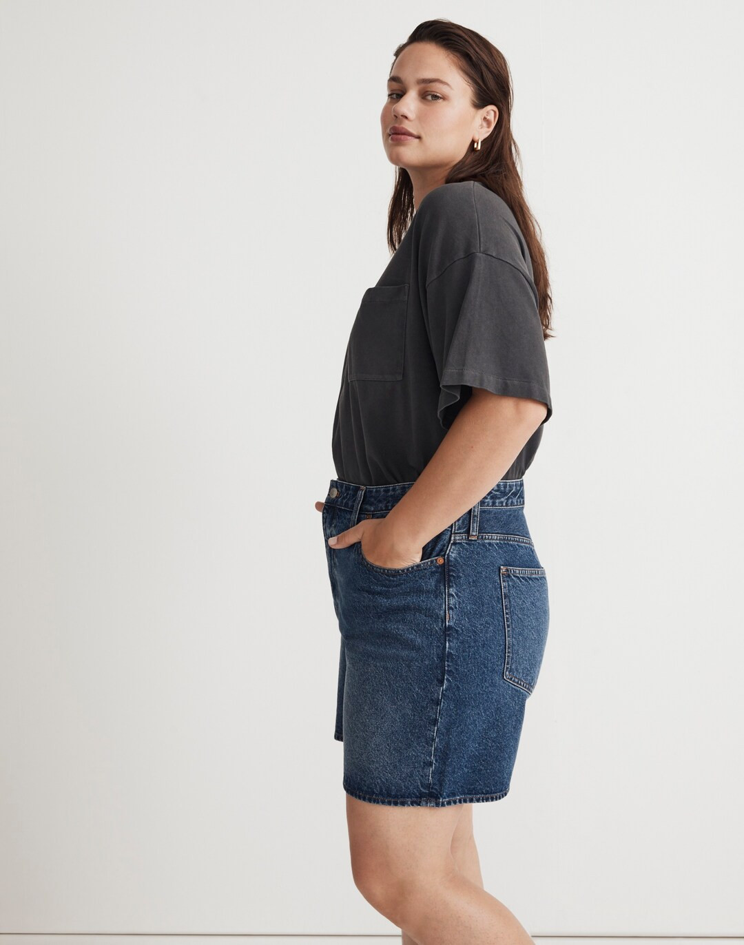 Garment-Dyed Oversized Pocket Tee | Madewell