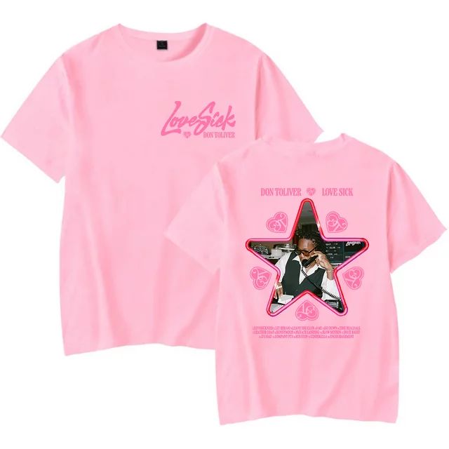Don Toliver Merch T-Shirt LOVE SICK ALBUM Shirt Music Cover Unisex Casual Print Short Sleeve Tee ... | Walmart (US)