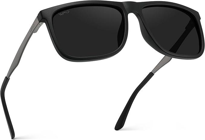 WMP Eyewear - Men's Polarized Flat Top Square Sunglasses | Amazon (US)