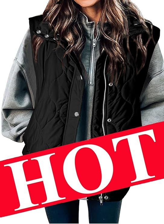 EVALESS Cropped Puffer Vest Women Lightweight Quilted Stand Collar Sleeveless Jackets Fall Winter... | Amazon (US)