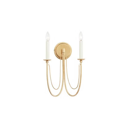 Maxim Lighting Plumette 2 - Light Wall Light in  Gold Leaf | Target