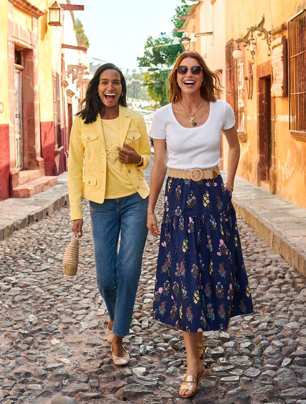 Wavy Stretch Straw Belt | Talbots