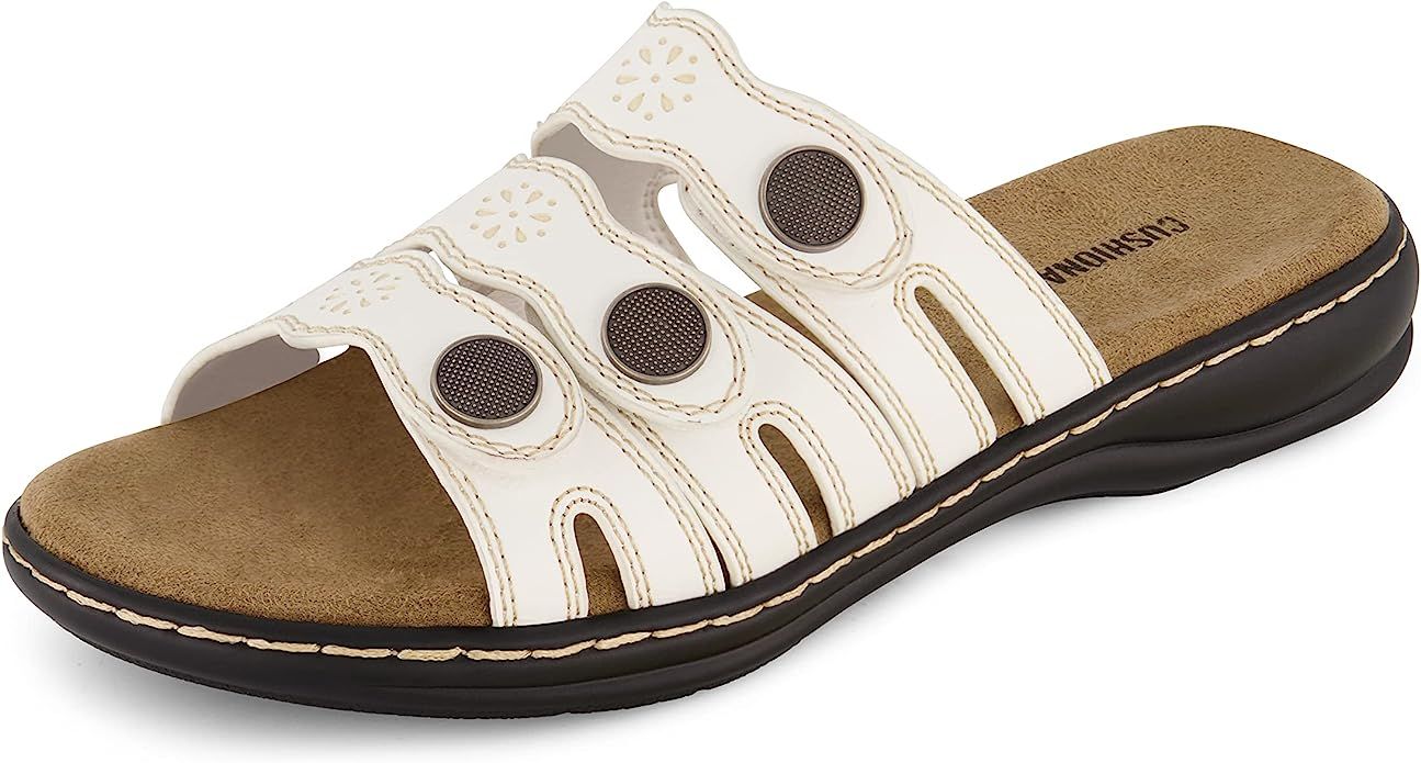 CUSHIONAIRE Women's Barret comfort sandal with +Comfort Foam and Wide Widths Available | Amazon (US)