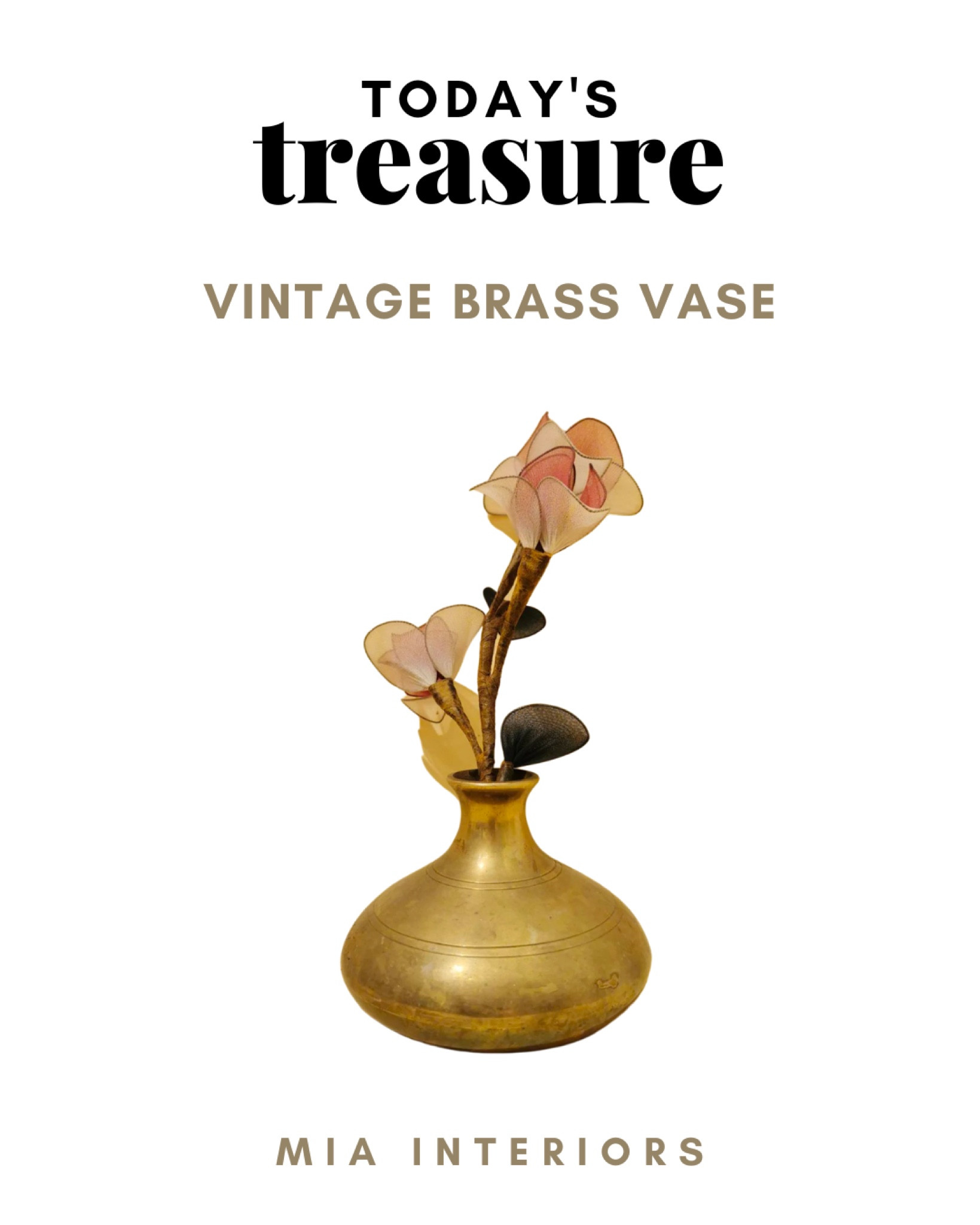 Todays treasure
Vintage brass vase

#todaystreasure #vintagebrass #vintagevase #antiquebrass #brassvase 

#LTKstyletip #LTKhome #LTKunder50